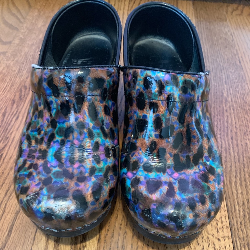 Dansko Professional leopard clogs